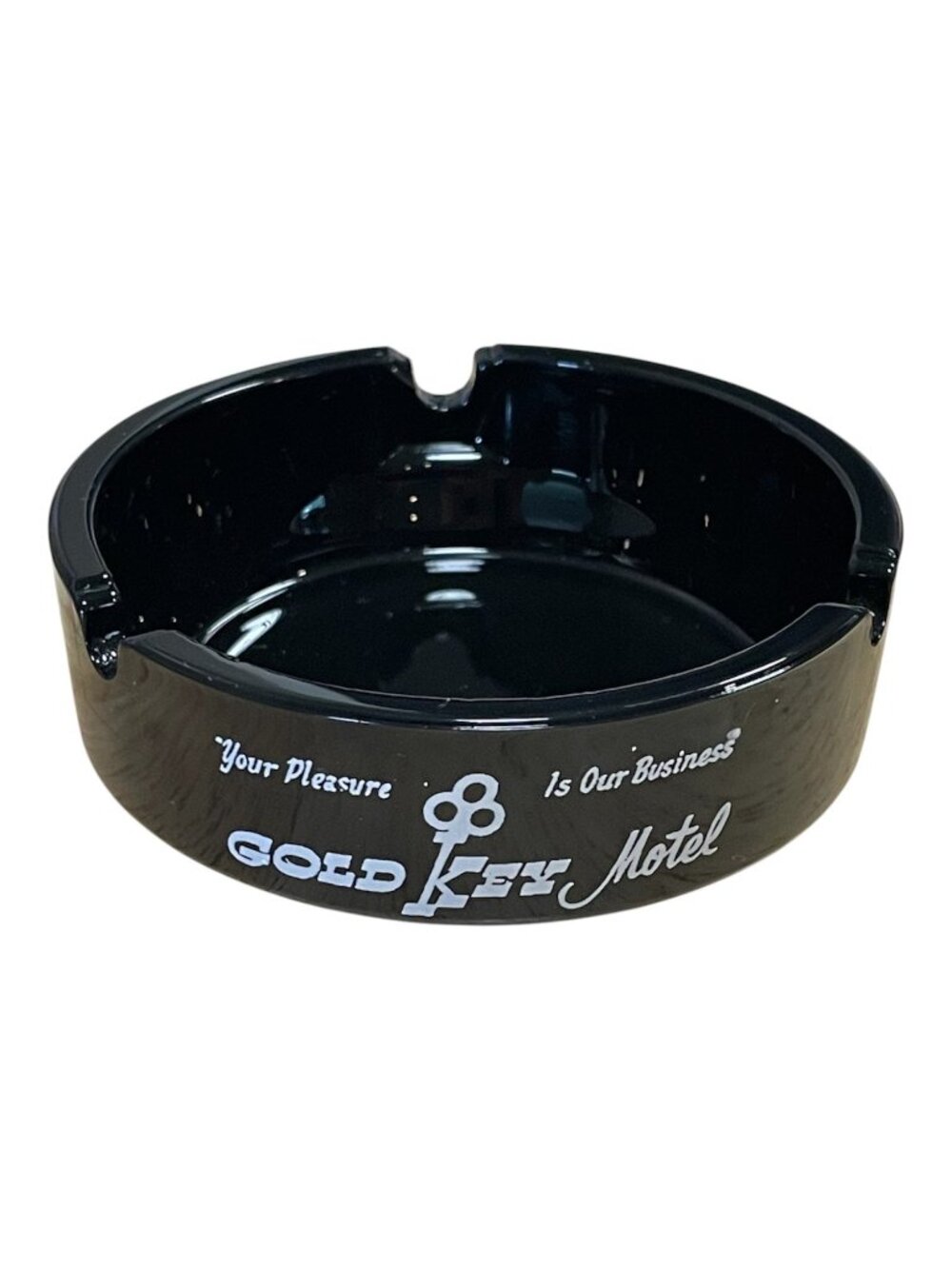 Vintage 50s Las Vegas Gold Key Motel Ashtray Your Pleasure is Our Business